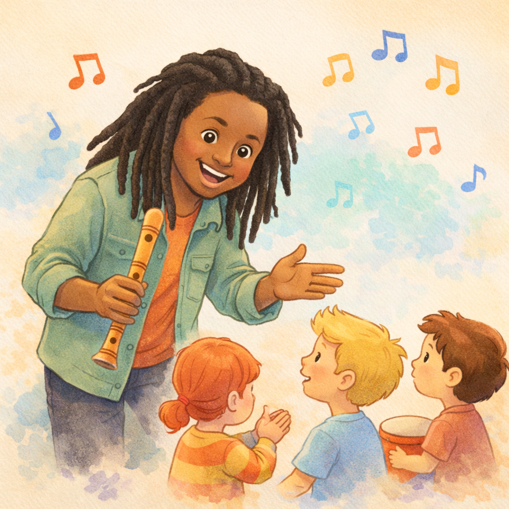 Illustration - atelier d’éveil musical parents-enfants